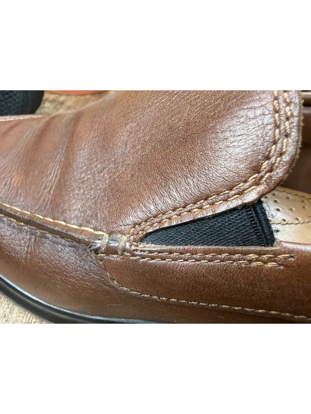 Cole Haan Grand.ØS Men's Brown Leather Slip-On Loafer Almond Toe US 12 M